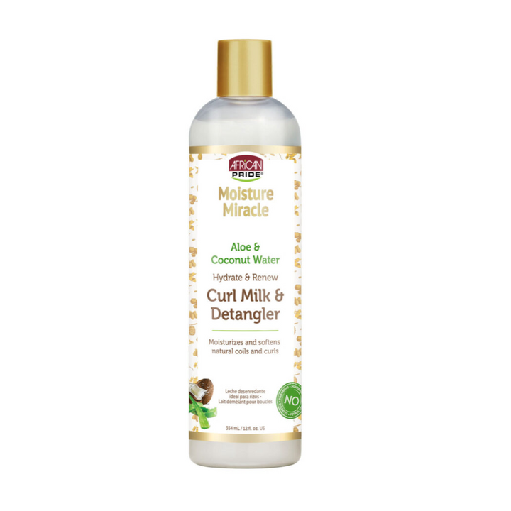 African Pride - Moisture Miracle Curl Milk & Detangler - Hydrate & Renew - 354 ml