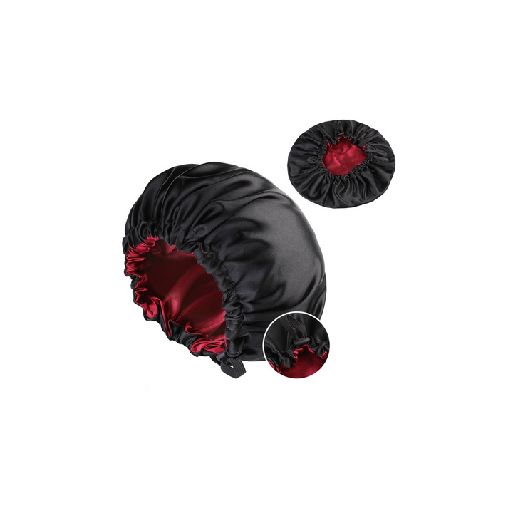 Bonnet Chapeau en Satin - Taille réglable - contour élastique - réversible et respirant