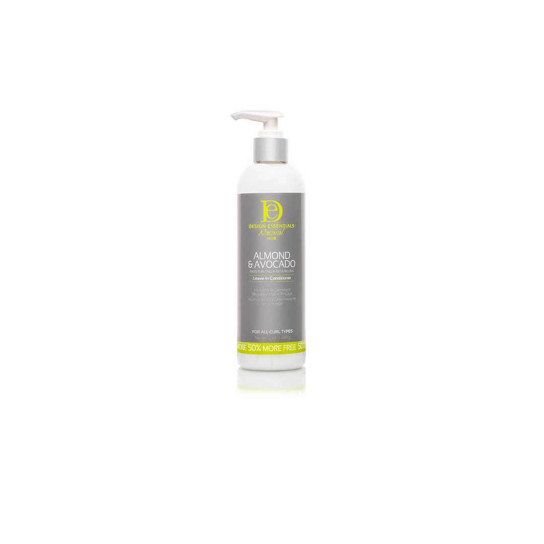 Design Essentials - Almond & Avocado Detangling Leave-In Conditioner - Après-shampooing démêlant sans rinçage -350 ml