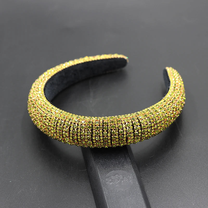 Bandeau serre-tête en strass de perles de cristal - pour coiffure