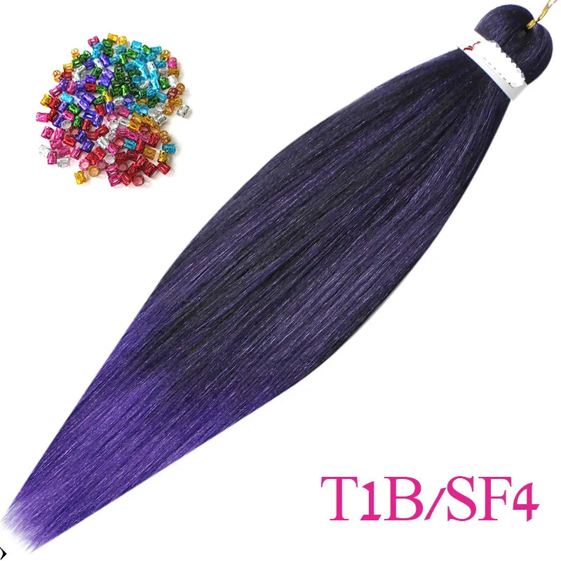 Extensions de Cheveux préétirées 26 pouces - Fibre Kanekalon - Xpression