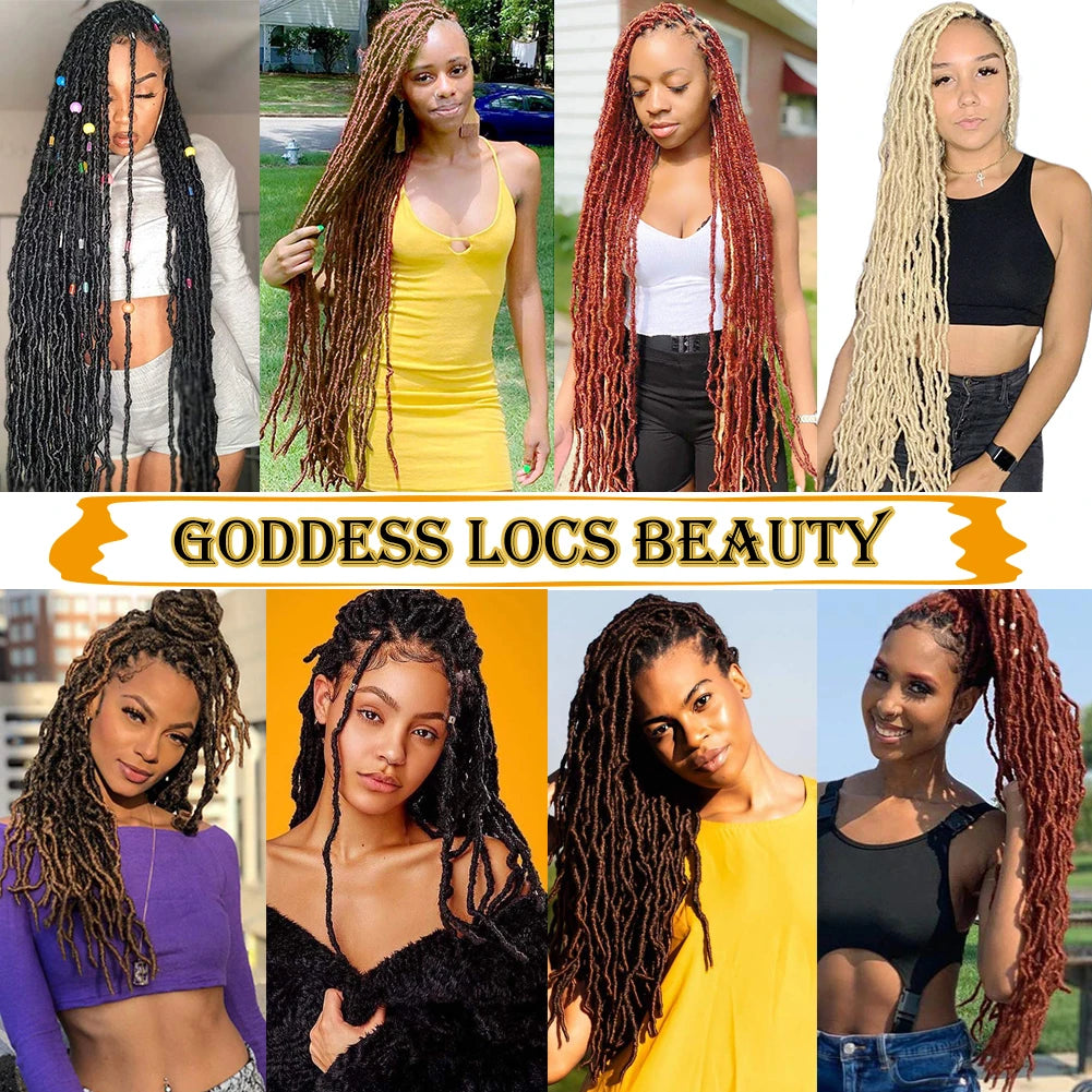 Extensions de cheveux - Mèches Faux Locs en Crochet Braids - Pré-Bouclés