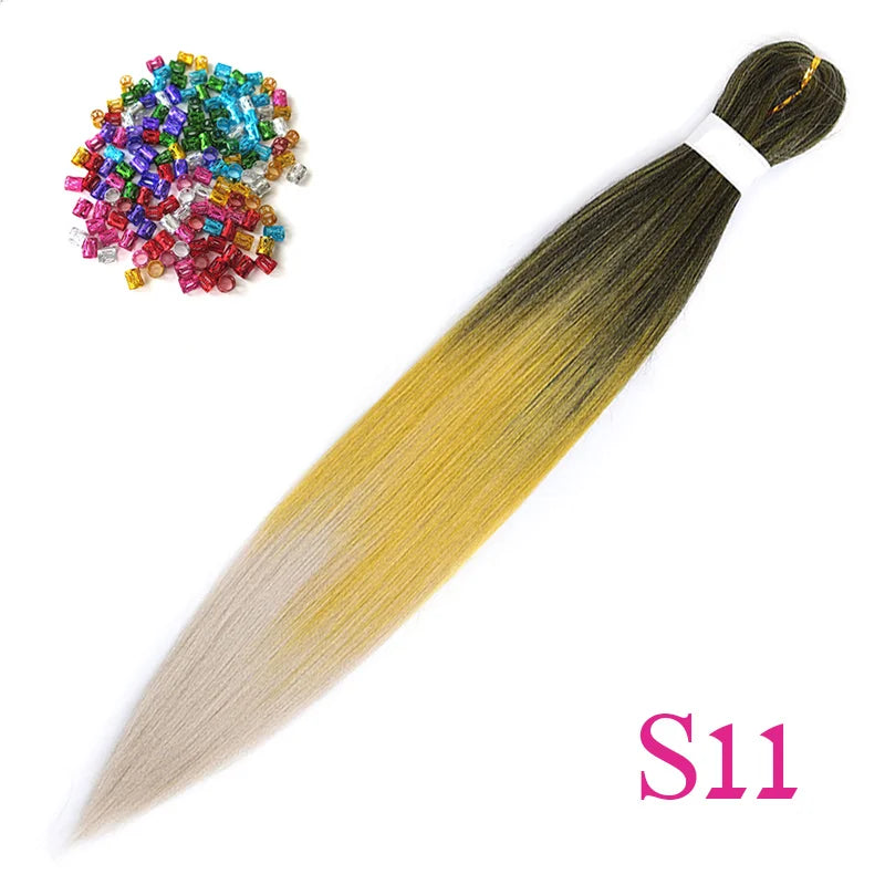 Extensions de Cheveux préétirées 26 pouces - Fibre Kanekalon - Xpression