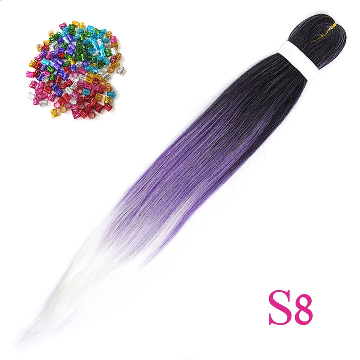 Extensions de Cheveux préétirées 26 pouces - Fibre Kanekalon - Xpression