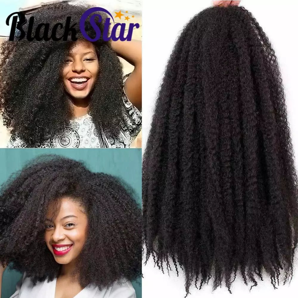 Extensions de cheveux Afro Kinky pour crochet braids - Kanekalon synthétique