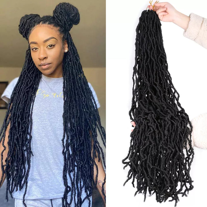 Extensions de cheveux - Mèches Faux Locs en Crochet Braids - Pré-Bouclés