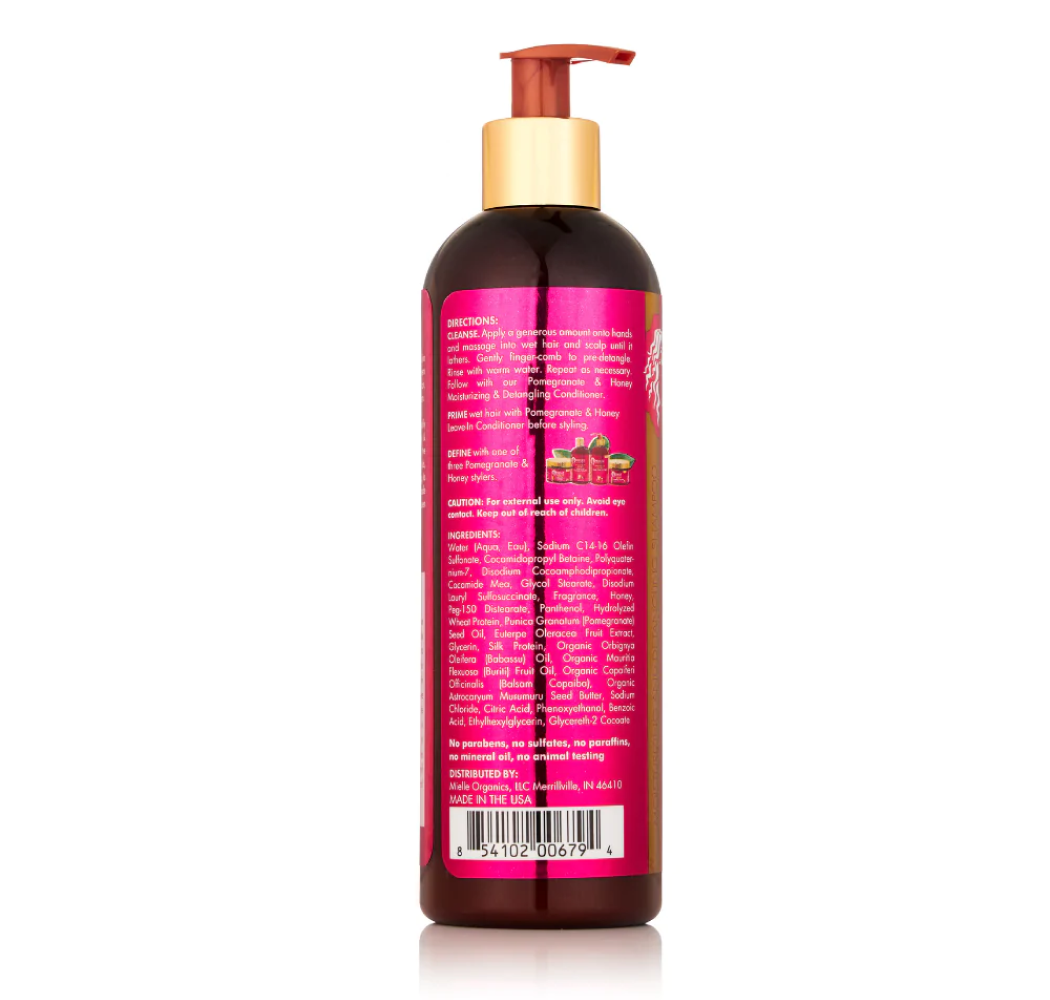 Mielle Organics - Pomegranate & Honey - Shampoo hydratant démêlant - 355 ml