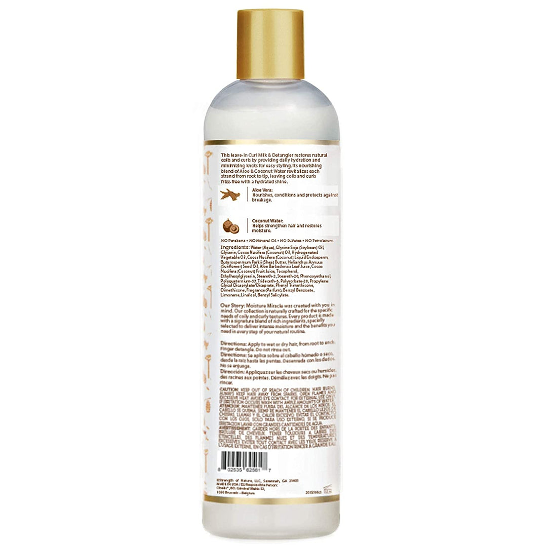 African Pride - Moisture Miracle Curl Milk & Detangler - Hydrate & Renew - 354 ml