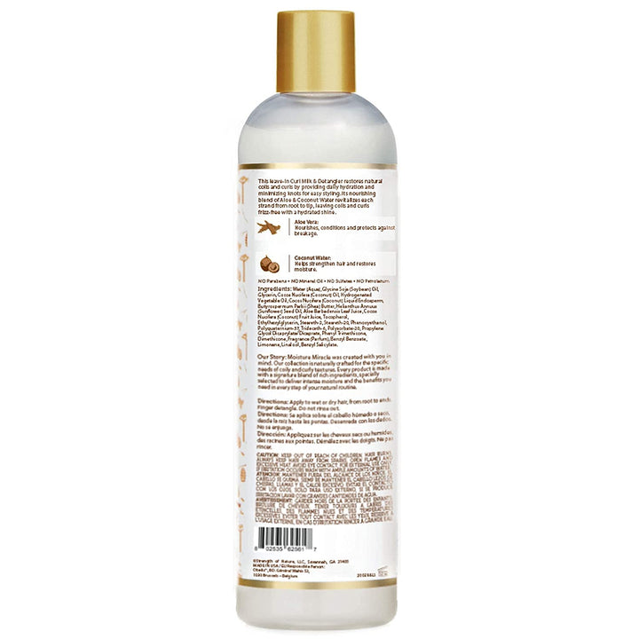 African Pride - Moisture Miracle Curl Milk & Detangler - Hydrate & Renew - 354 ml