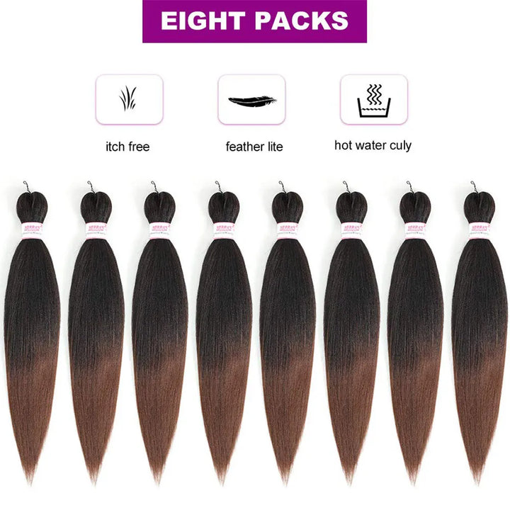 Extensions de Cheveux préétirées 26 pouces - Fibre Kanekalon - Xpression