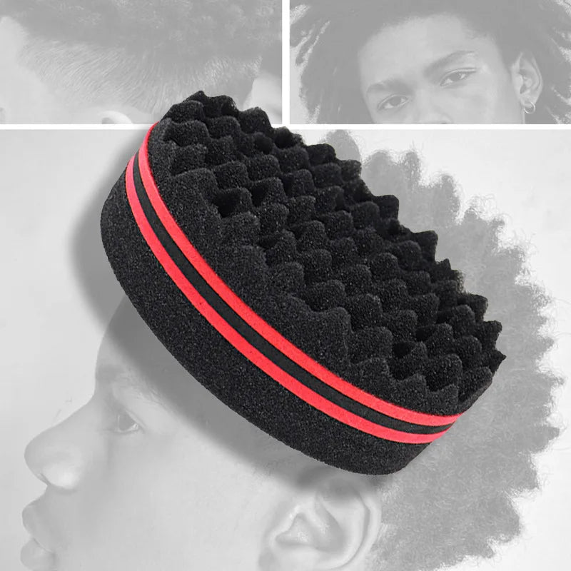 Brosse à cheveux en éponge à double face - pour départ de dreadlocks