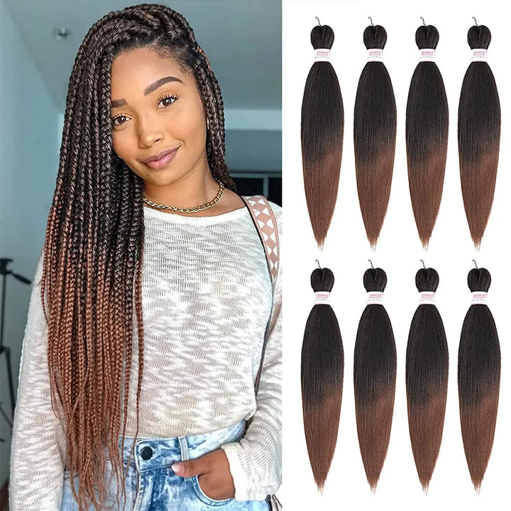 Extensions de Cheveux préétirées 26 pouces - Fibre Kanekalon - Xpression