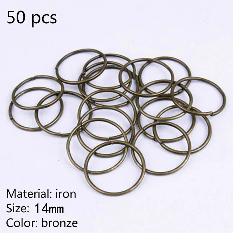 Anneaux clips perles ajustables pour tresses et Dreadlocks/locks - 50pcs