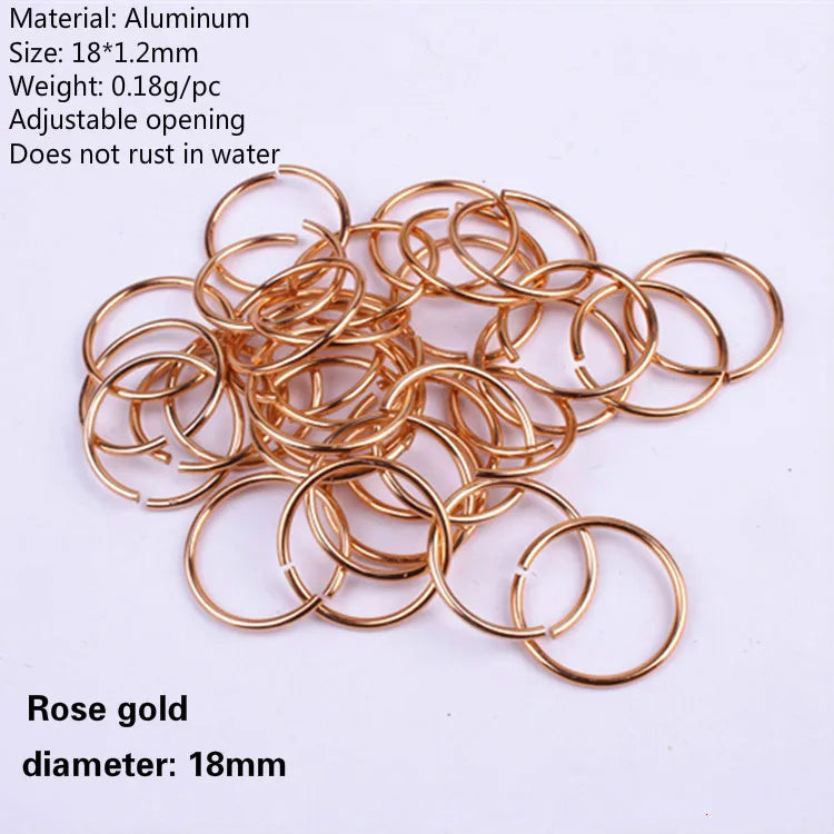 Anneaux clips perles ajustables pour tresses et Dreadlocks/locks - 50pcs