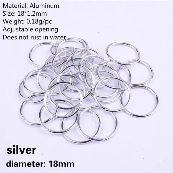 Anneaux clips perles ajustables pour tresses et Dreadlocks/locks - 50pcs