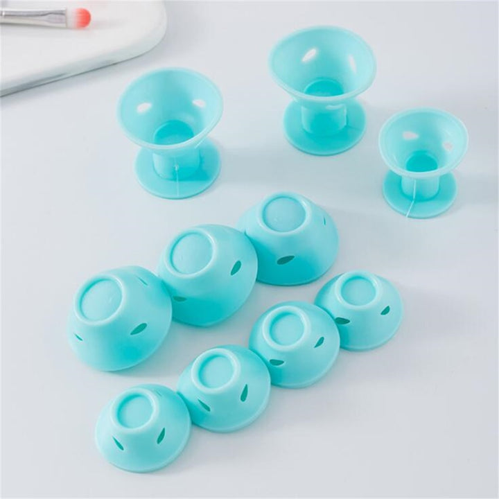 Rouleaux / Clips bouclants sans chaleur - En Caoutchouc Silicone | 10 pcs/lot