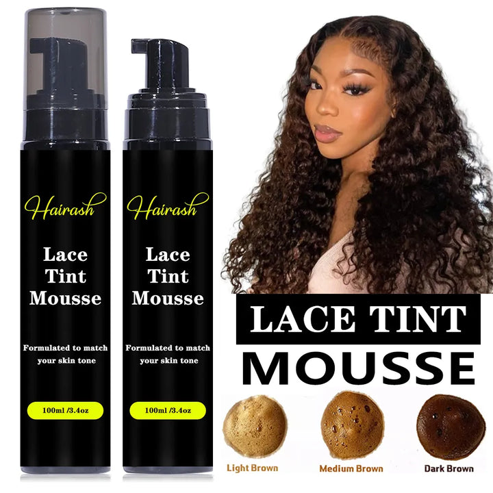 Ensemble Colle pour perruque Lace Front Invisible - Mousse teintée + cire en bâton pour le edge control + Dissolvant de colle