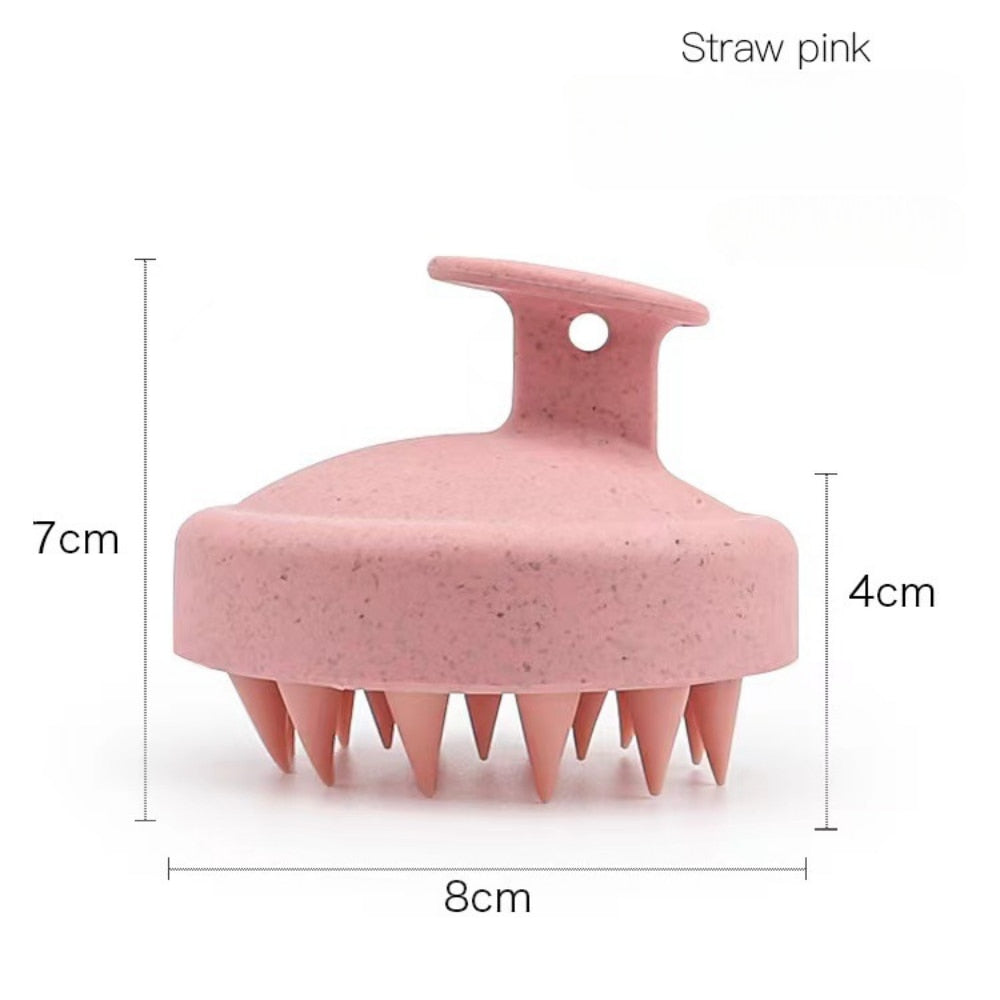 Brosse en Silicone pour le shampooing | Massage du cuir chevelu et stimulation