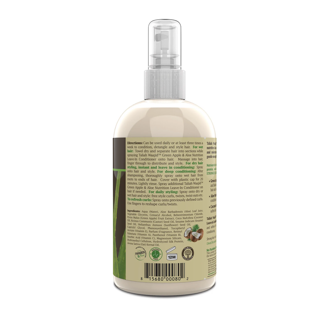 Talia Waajid - Green Apple & Aloe Nutrition Leave-In Conditioner 12oz - 355 ml - Lait sans rinçage